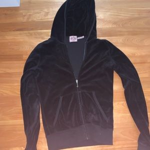 Black juicy couture track hoodie